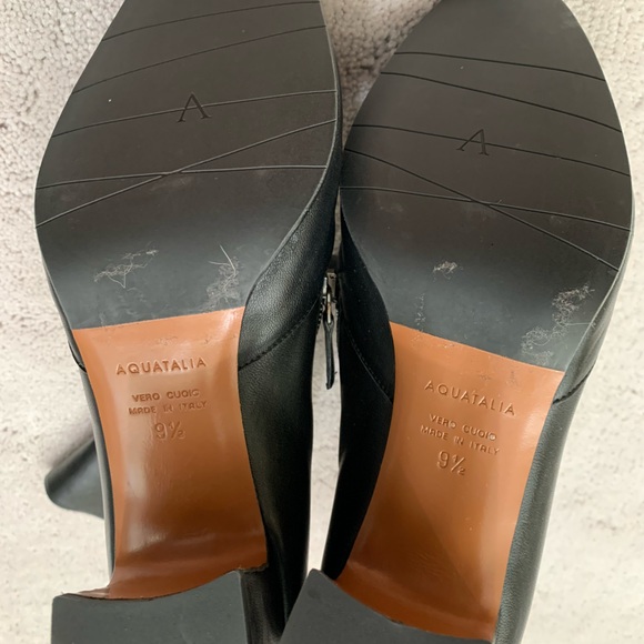 Aquatalia Black Heeled Boots size 9.5 - Picture 8 of 11